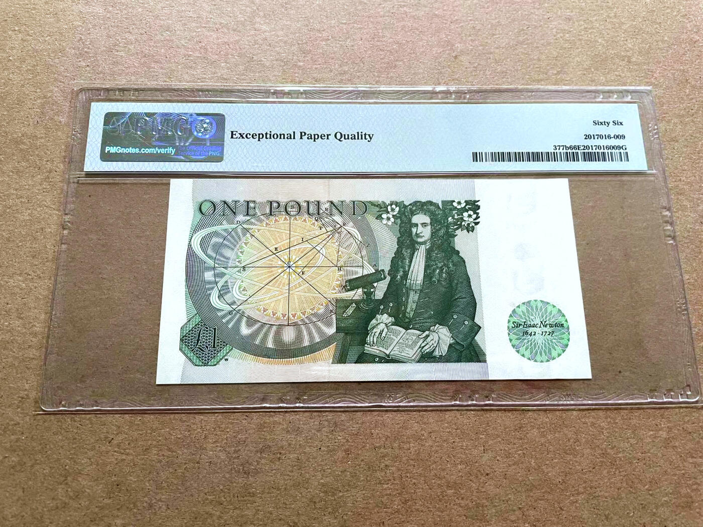 【Blue Auction】✨世界纸币精拍第498期【精】 【无47】英国 D序列 1981-84年1镑 PMG66EPQ 