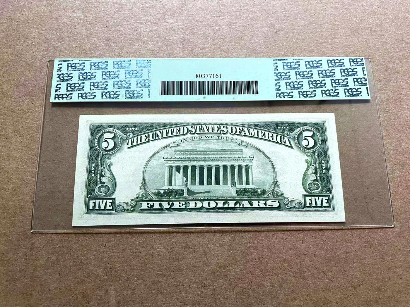 【Blue Auction】✨世界纸币精拍第498期【精】 美国 1969年5美金 PCGS67EPQ 