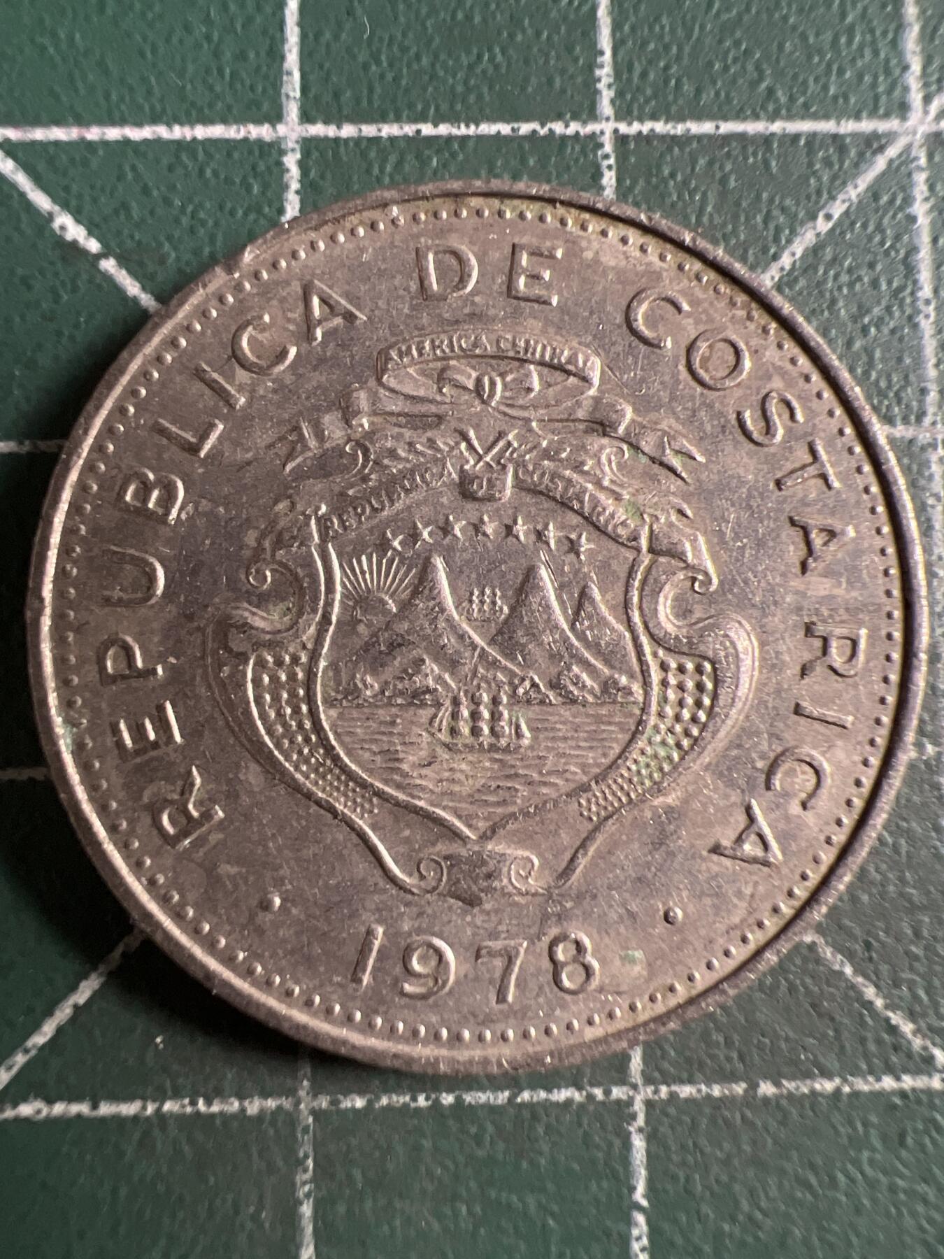 第658期 硬币场 （无押金，捡漏，全场50包邮，偏远地区除外，接收代拍业务，本店十天发一次货） 哥斯达黎加50分 1978年