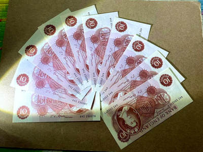 【Blue Auction】✨世界纸币精拍第498期【精】 【一组10张】英国 C序列10先令 UNC/UNC-