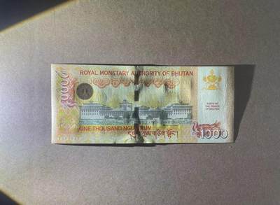 【Blue Auction】✨世界纸币精拍第498期【精】 【无47尾88】不丹 2016年1000努尔特鲁姆 纪念钞 全新UNC