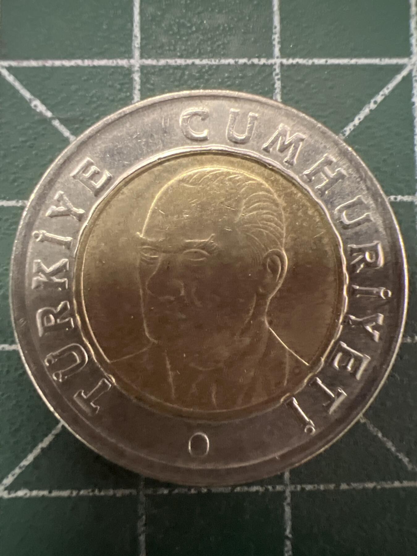 第637期 硬币专场 （无押金，捡漏，全场50包邮，偏远地区除外，接收代拍业务，本店十天发一次货） 土耳其1里拉 双色币