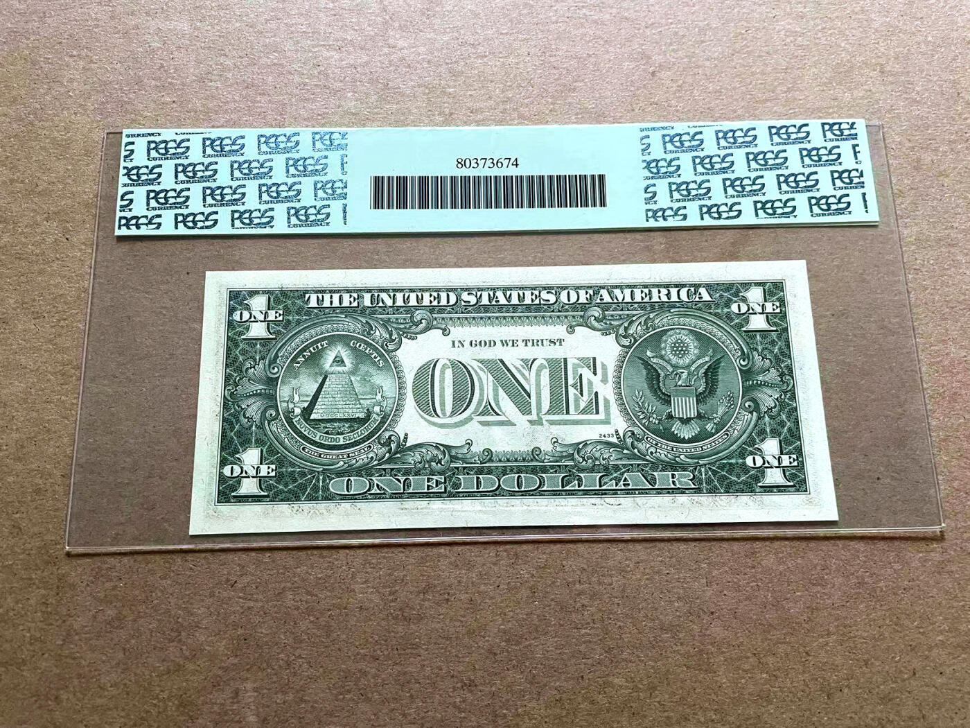 【Blue Auction】✨世界纸币精拍第498期【精】 【名家旧藏 2222狮子号 补号】美国 1977年1美金 PCGS66EPQ 