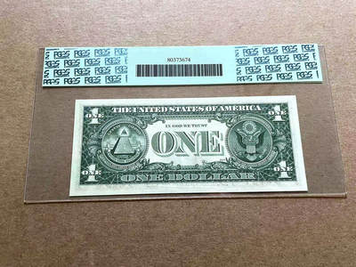 【Blue Auction】✨世界纸币精拍第498期【精】 【名家旧藏 2222狮子号 补号】美国 1977年1美金 PCGS66EPQ 