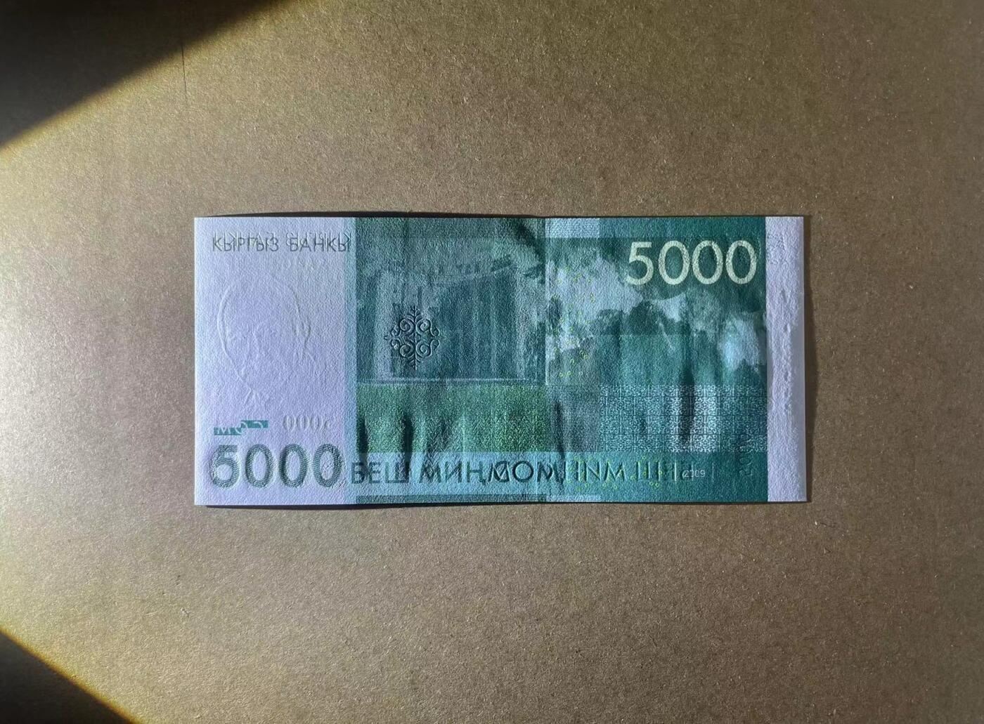 【Blue Auction】✨世界纸币精拍第498期【精】 【AA冠初版】吉尔吉斯斯坦 2009年 5000索姆 全新UNC