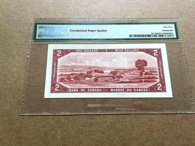 【Blue Auction】✨世界纸币精拍第498期【精】 加拿大 1954年2元 PMG65EPQ 