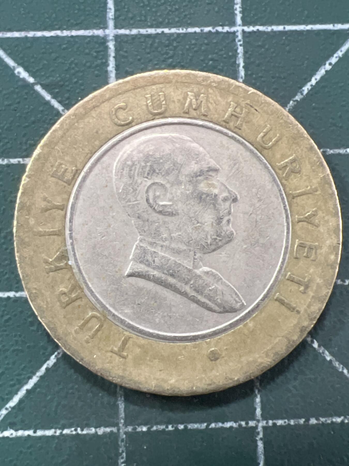 第637期 硬币专场 （无押金，捡漏，全场50包邮，偏远地区除外，接收代拍业务，本店十天发一次货） 土耳其50库鲁 双色币