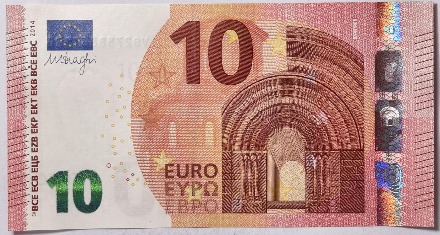 紫瑗钱币——第387期拍卖——纸币场 欧元 西班牙 2014年 圣天使桥 10欧元 UNC