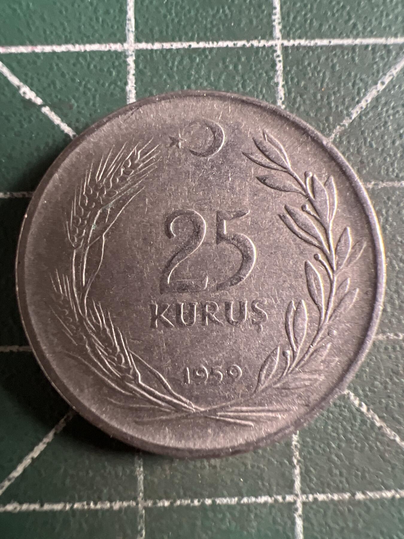 第638期 硬币专场 （无押金，捡漏，全场50包邮，偏远地区除外，接收代拍业务，本店十天发一次货） 土耳其25库鲁