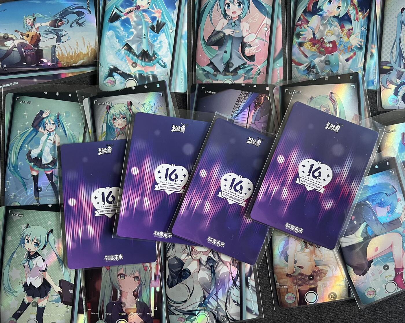 【随心卡拍】卡游专场拍卖【第21期】 卡游 初音 r卡 19张 带卡膜