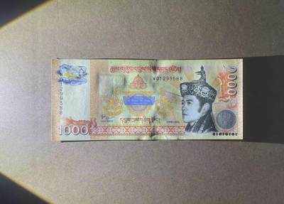 【Blue Auction】✨世界纸币精拍第498期【精】 【无47尾88】不丹 2016年1000努尔特鲁姆 纪念钞 全新UNC