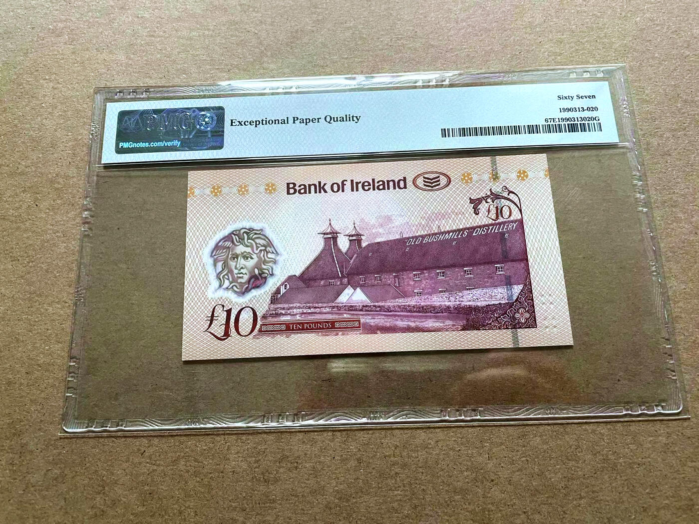 【Blue Auction】✨世界纸币精拍第498期【精】 【AA】北爱尔兰 2017年10镑 PMG67EPQ 高分