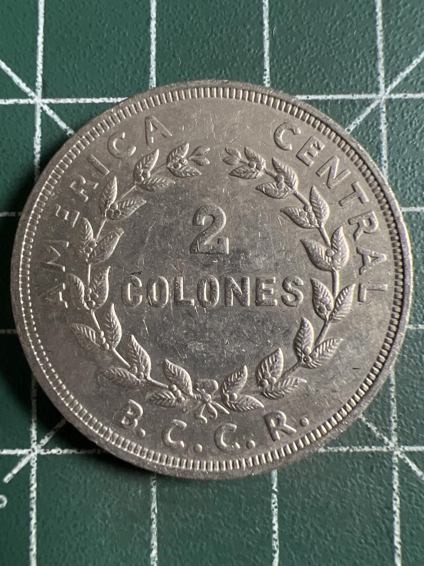 第638期 硬币专场 （无押金，捡漏，全场50包邮，偏远地区除外，接收代拍业务，本店十天发一次货） 哥斯达黎加2克朗 1978年