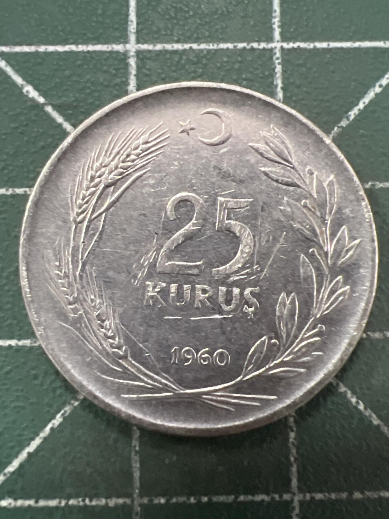 第657期 硬币场 （无押金，捡漏，全场50包邮，偏远地区除外，接收代拍业务，本店十天发一次货） 土耳其25库鲁