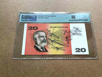 【Blue Auction】✨世界纸币精拍第498期【精】 【814小号】澳大利亚 1991年20元 PMG66EPQ 