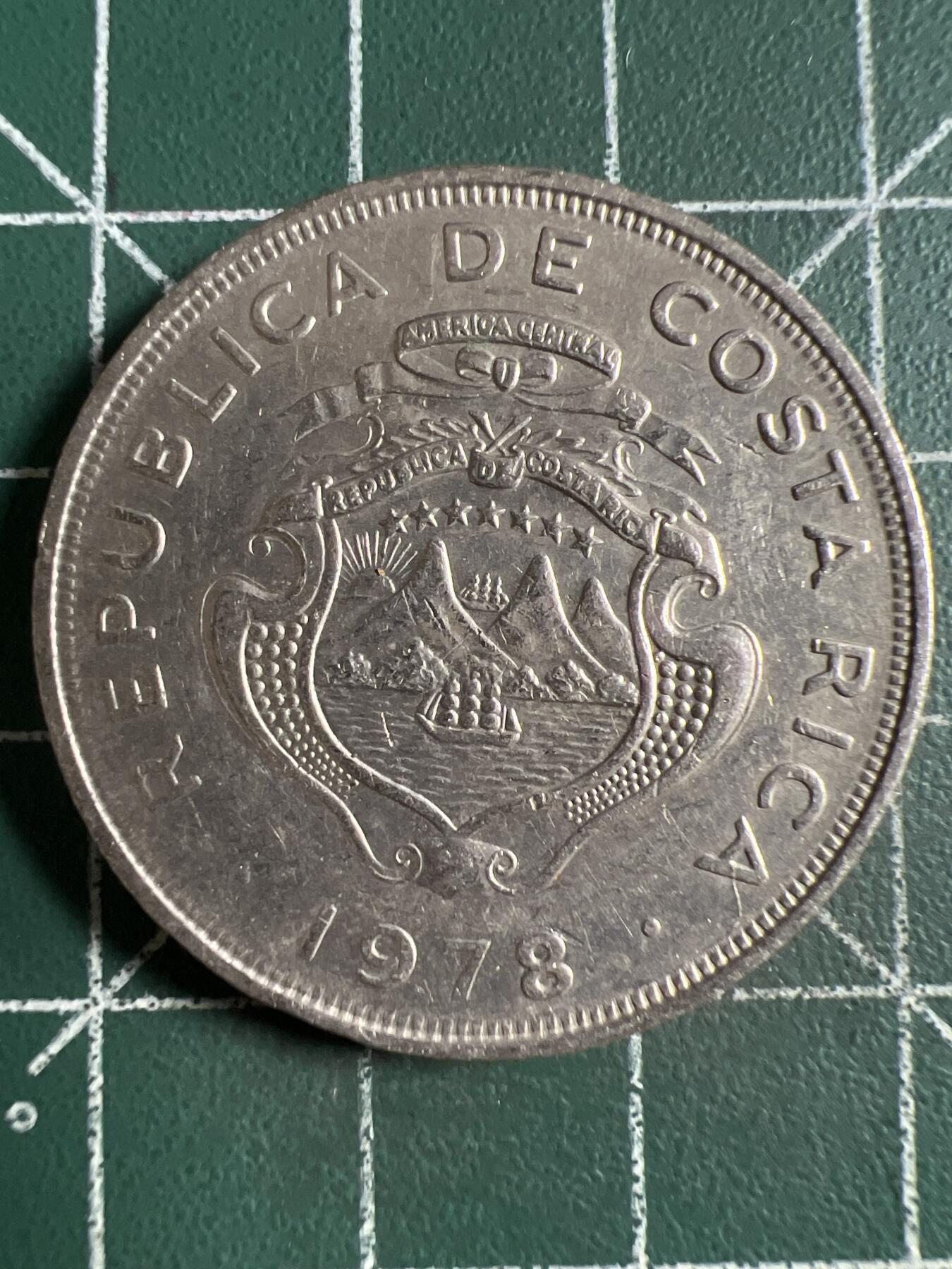 第638期 硬币专场 （无押金，捡漏，全场50包邮，偏远地区除外，接收代拍业务，本店十天发一次货） 哥斯达黎加2克朗 1978年