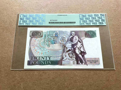 【Blue Auction】✨世界纸币精拍第498期【精】 【无47】英国 D序列 1988-91年20镑 PCGS65EPQ 