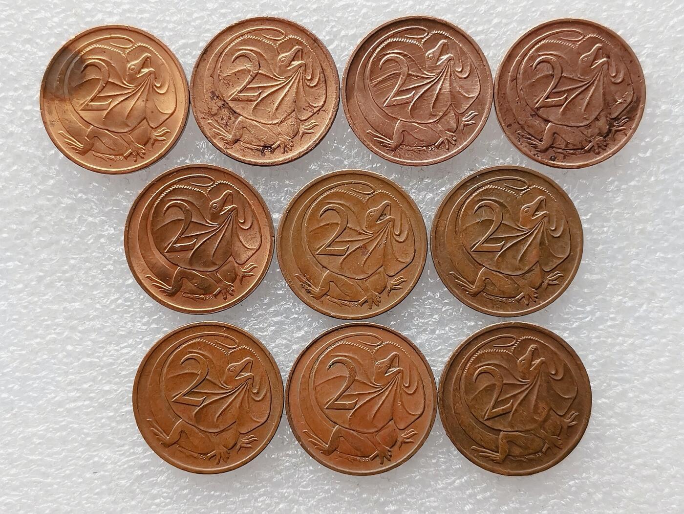 第一海外回流一元起拍收藏 散币专场 第99期 澳大利亚2分 10枚