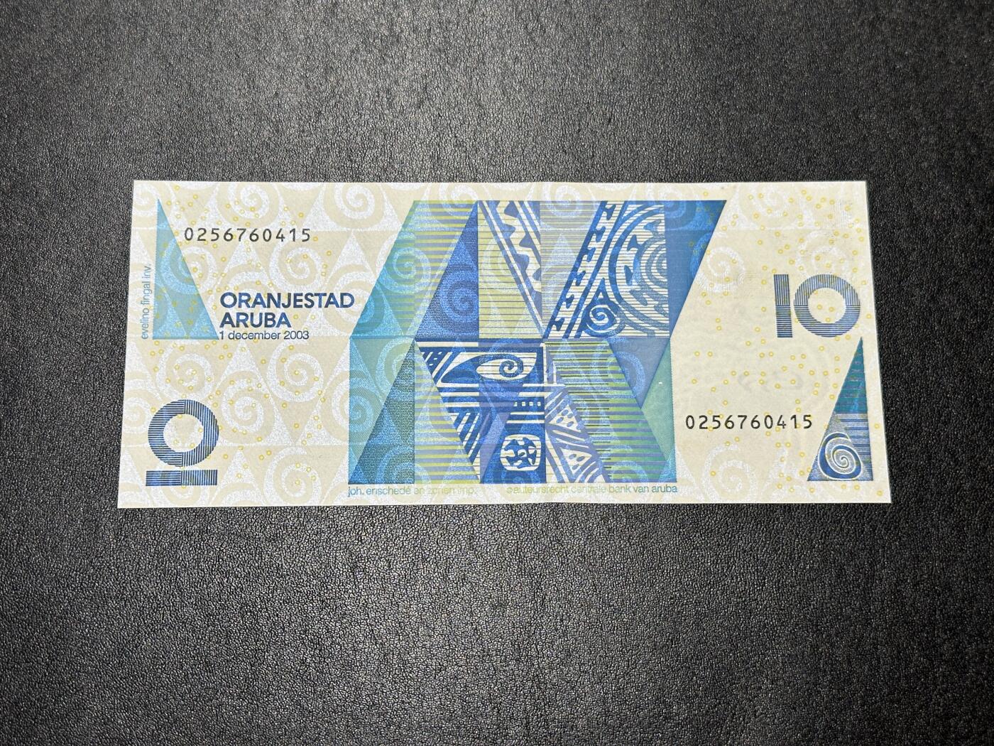 《外钞收藏家》第三百八十五期 2003年阿鲁巴10福林 全新UNC