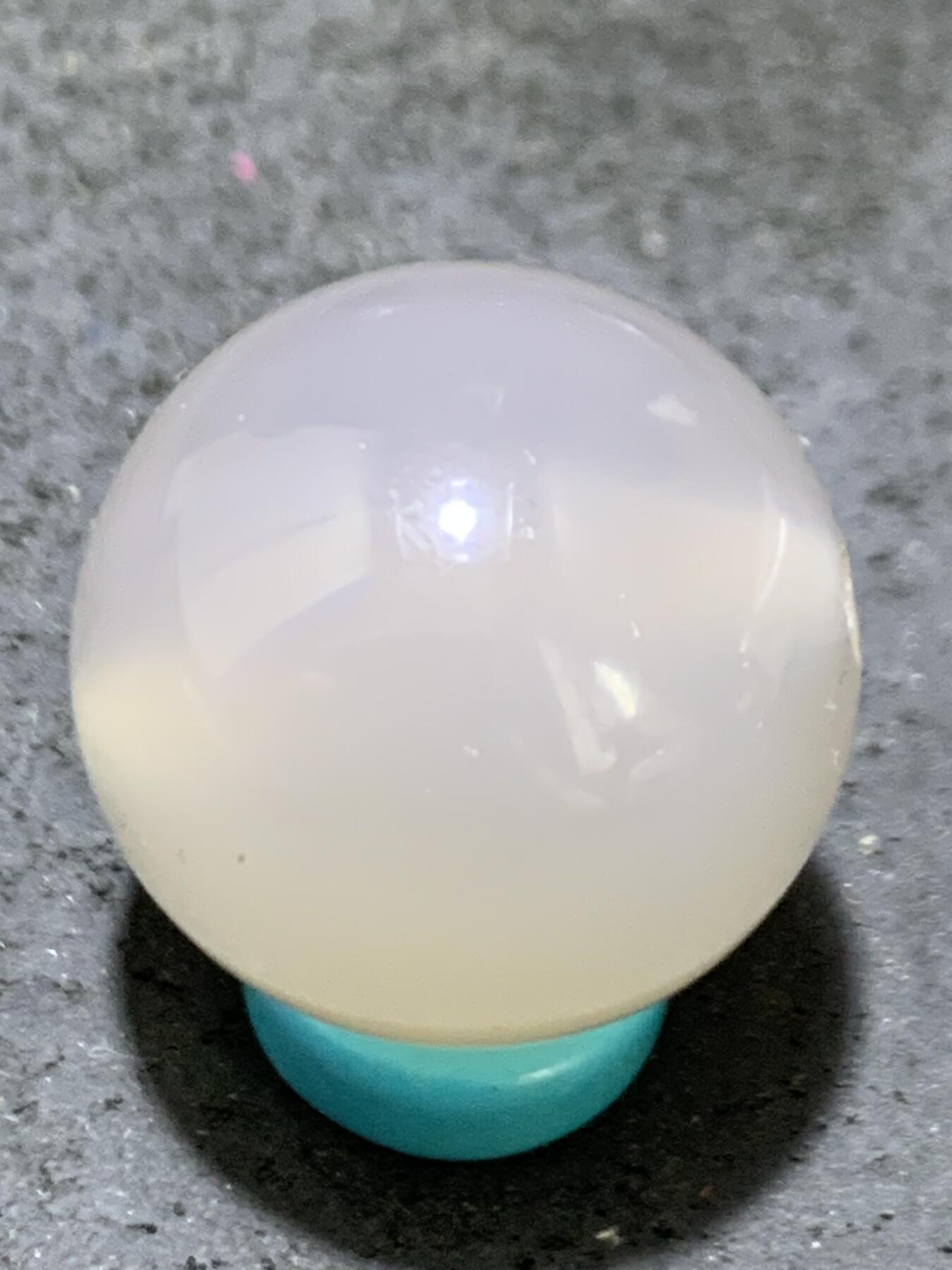 精美高玉化亚光海洋玉髓手工俏色巧雕罗汉随形2.0随形圆珠一个！