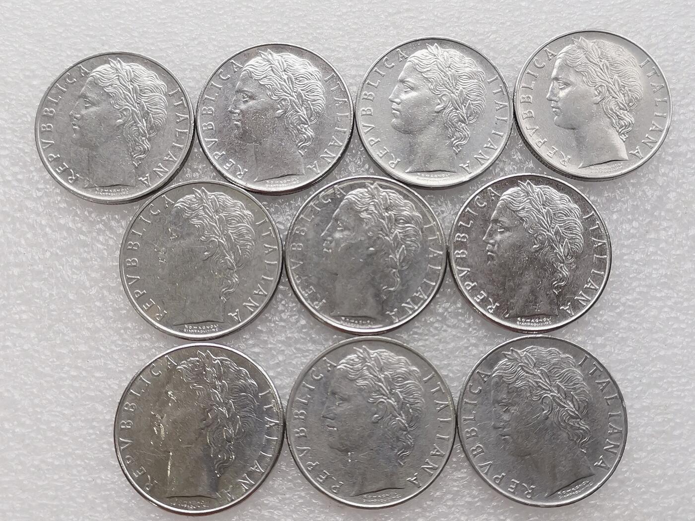 第一海外回流一元起拍收藏 散币专场 第99期 意大利100里拉 10枚