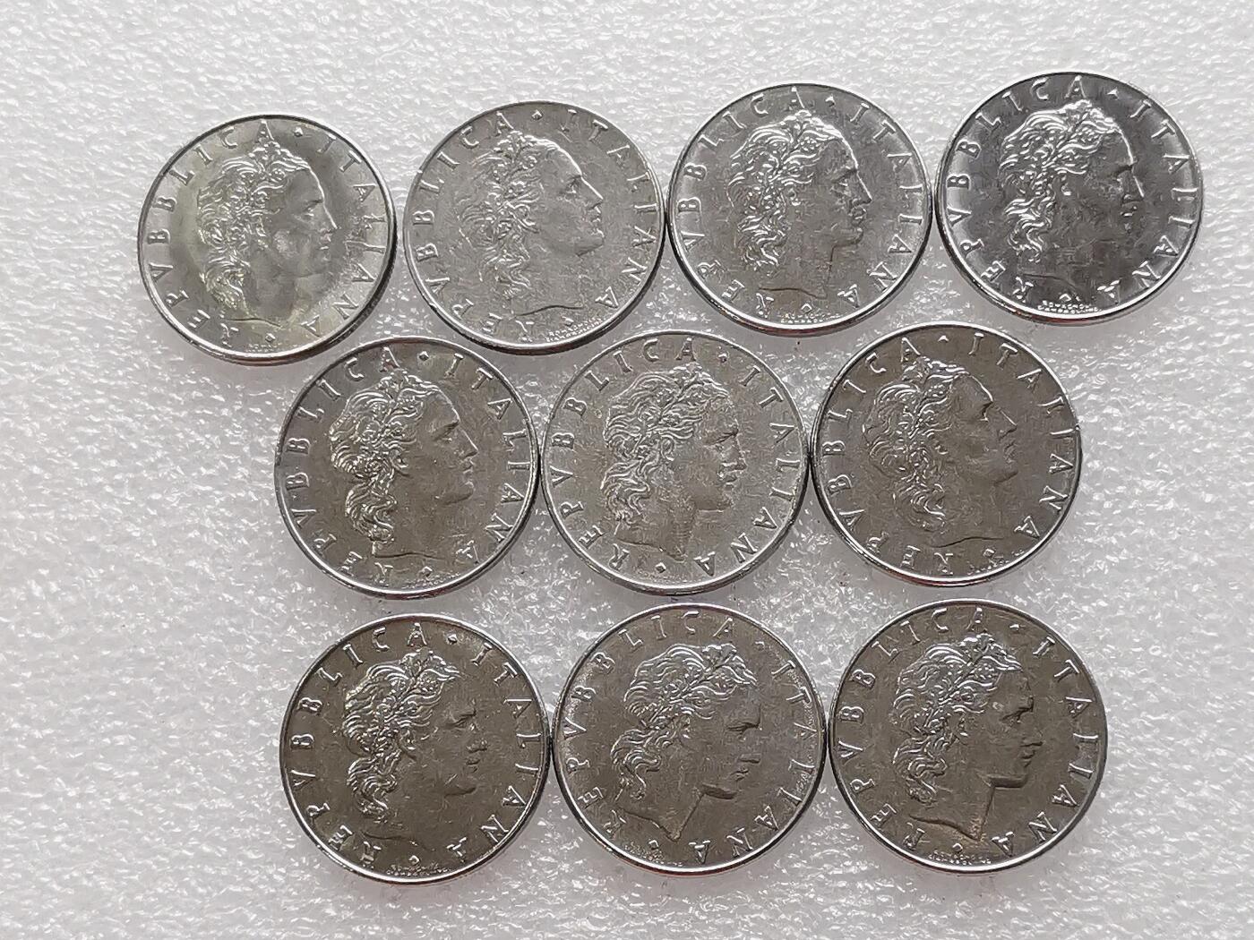 第一海外回流一元起拍收藏 散币专场 第99期 意大利50里拉 10枚