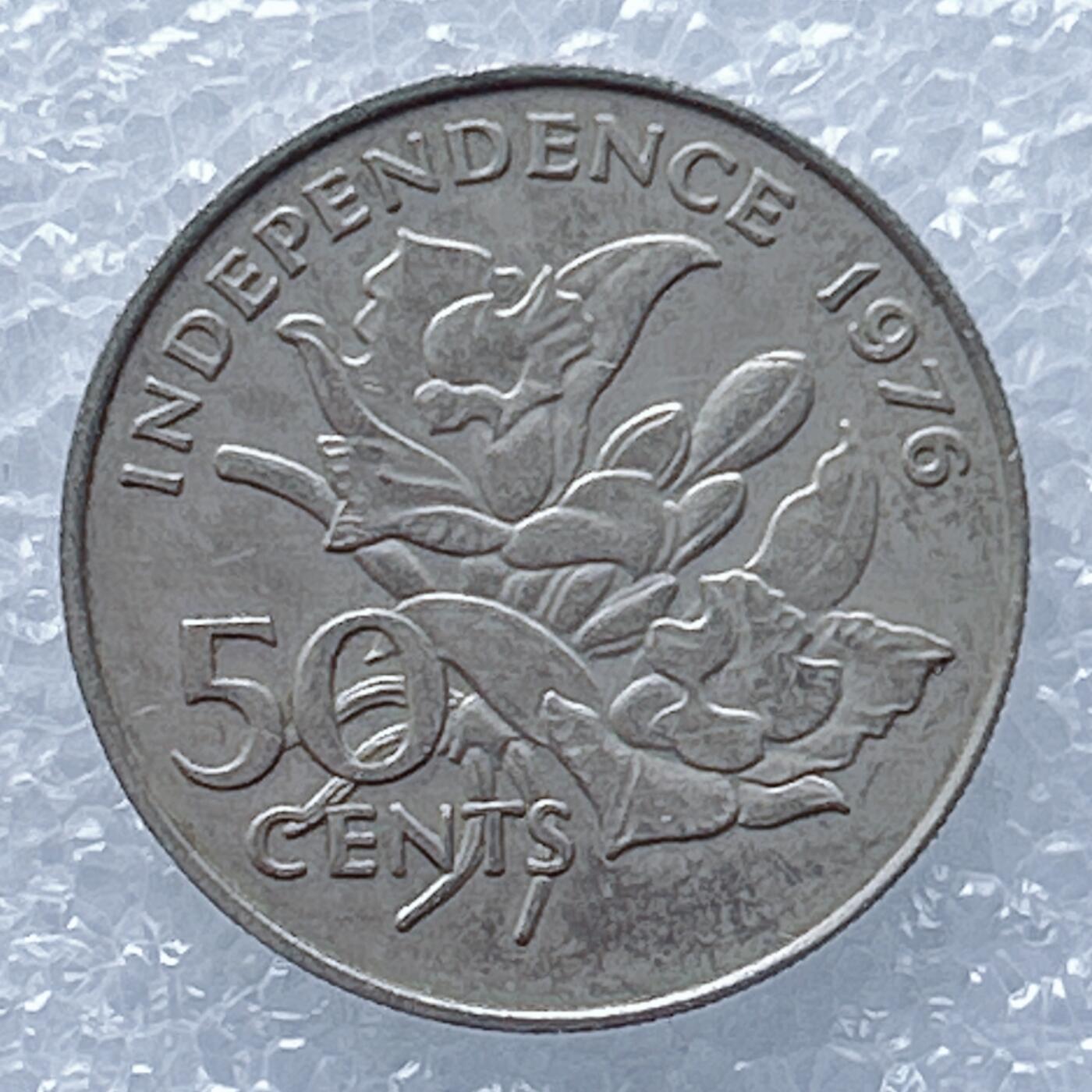 海外回流1元起拍小铺 各国钱币散币场 第13期 1976年50分