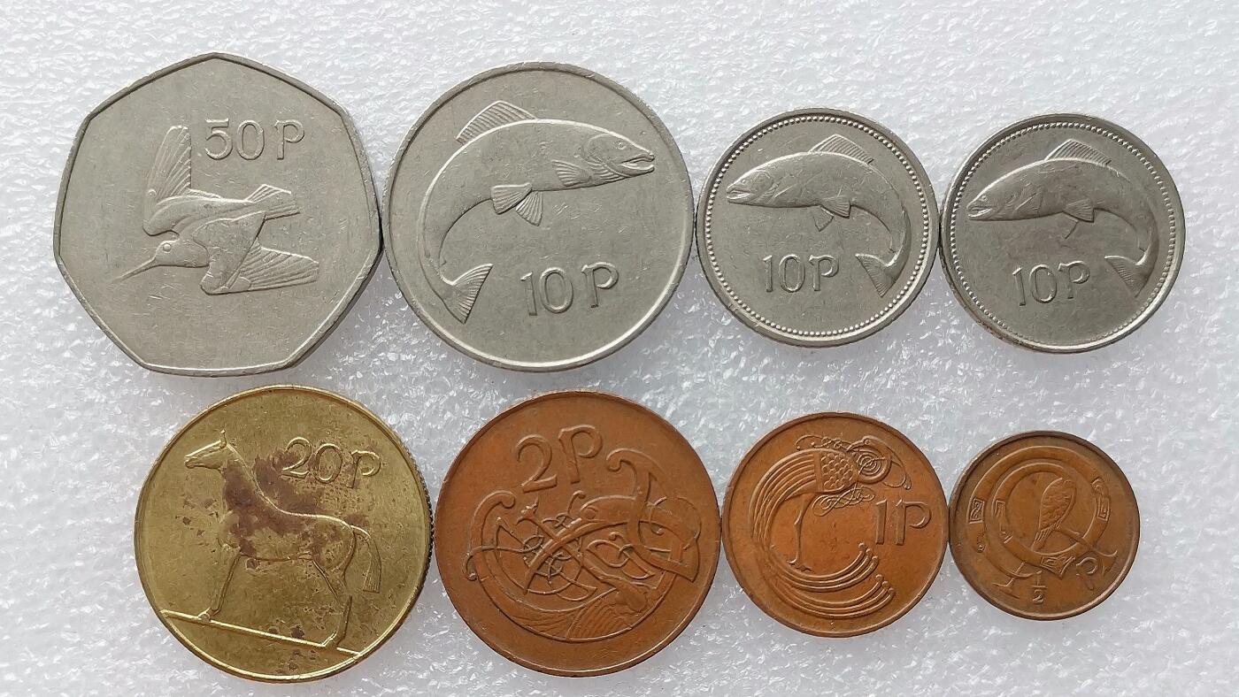 第一海外回流一元起拍收藏 散币专场 第99期 爱尔兰硬币8枚