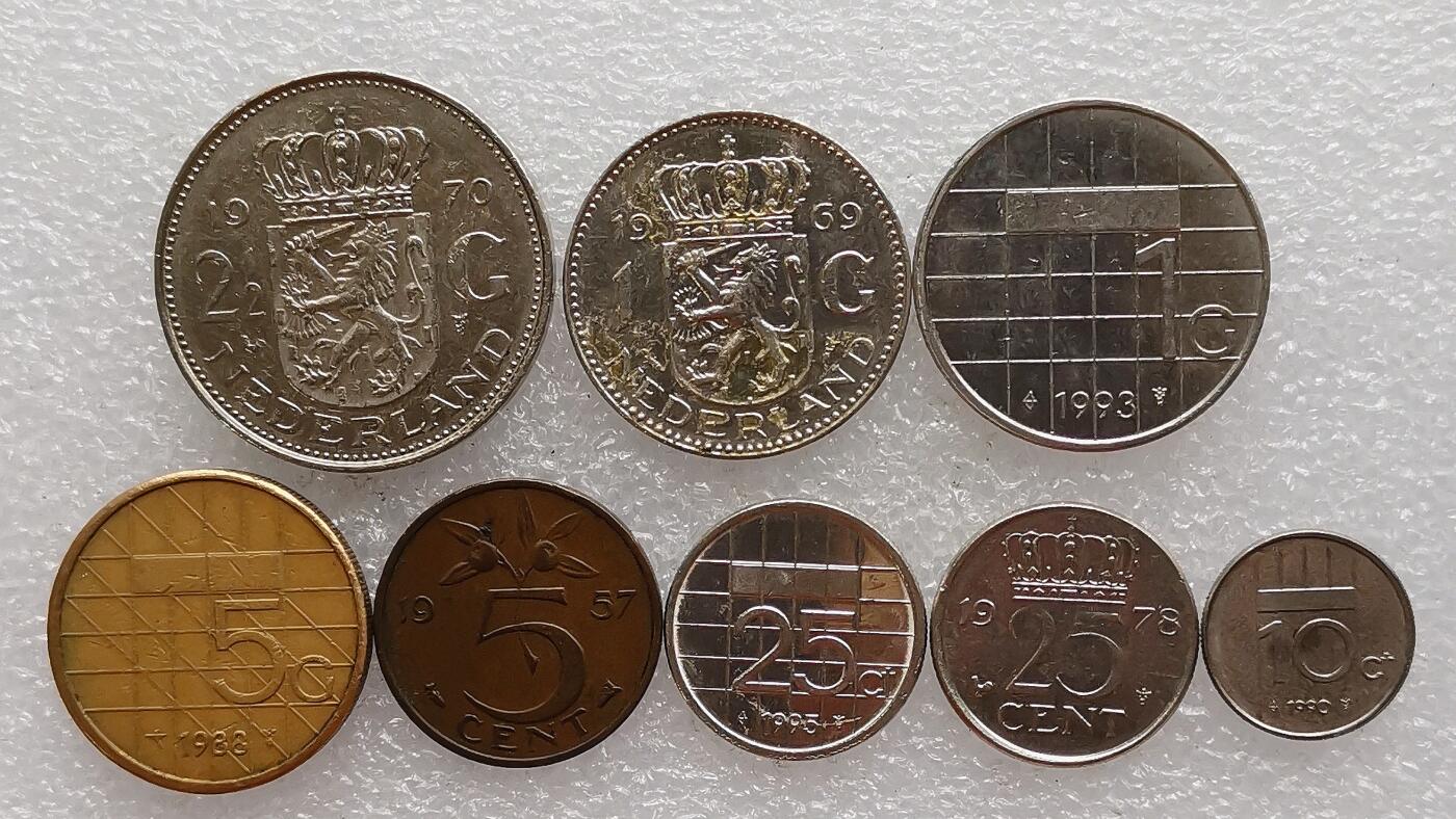 第一海外回流一元起拍收藏 散币专场 第99期 荷兰硬币8枚