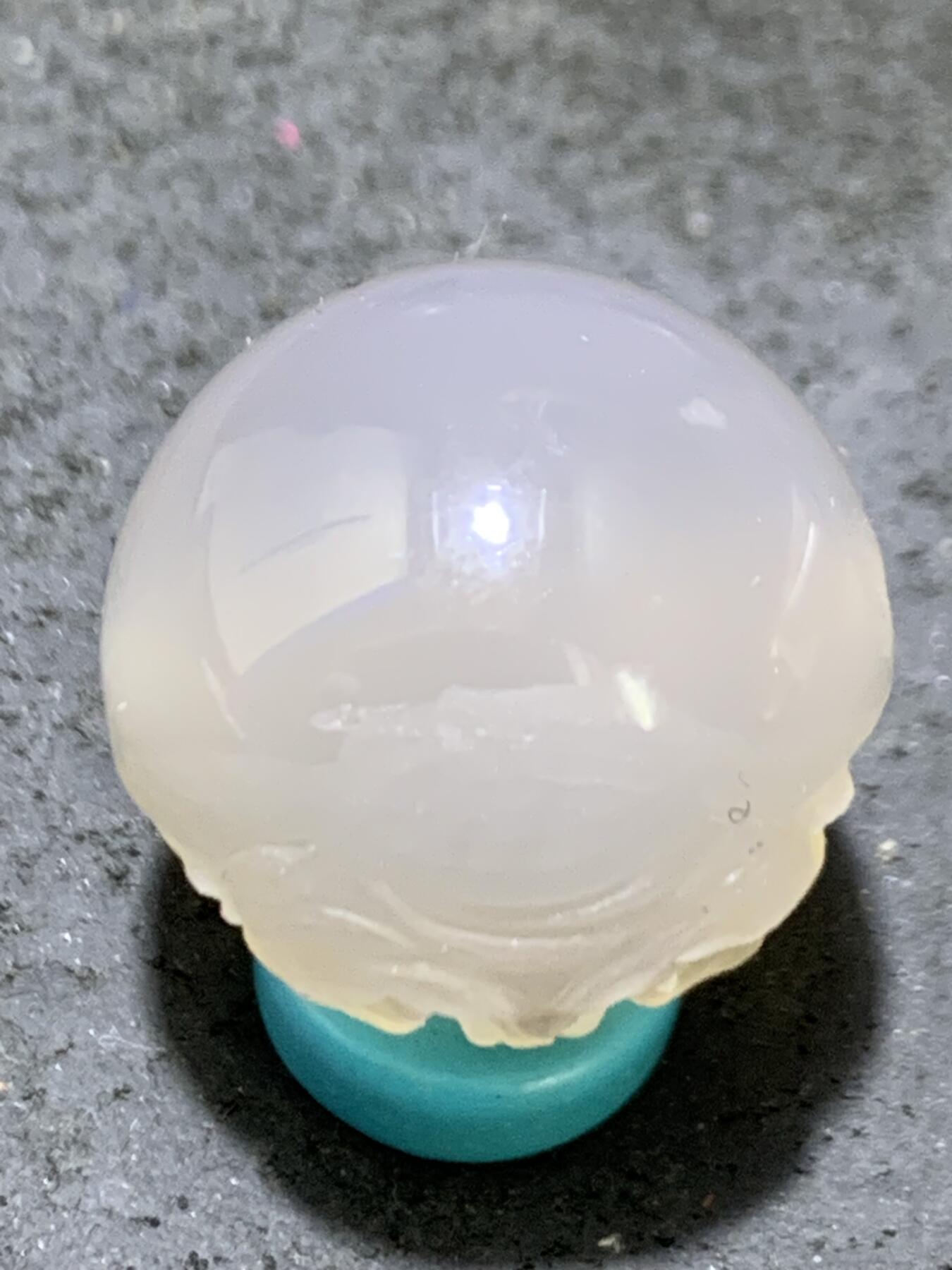 精美高玉化亚光海洋玉髓手工俏色巧雕罗汉随形2.0随形圆珠一个！