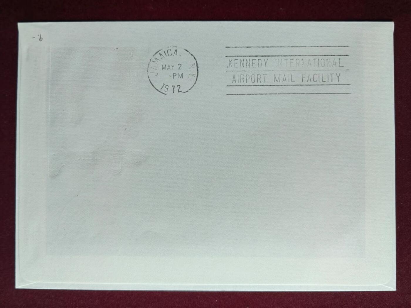 联合阁邮币社™ ——“航空、人物专题专场” 1972瑞士空中交通25周年-日内瓦-纽约