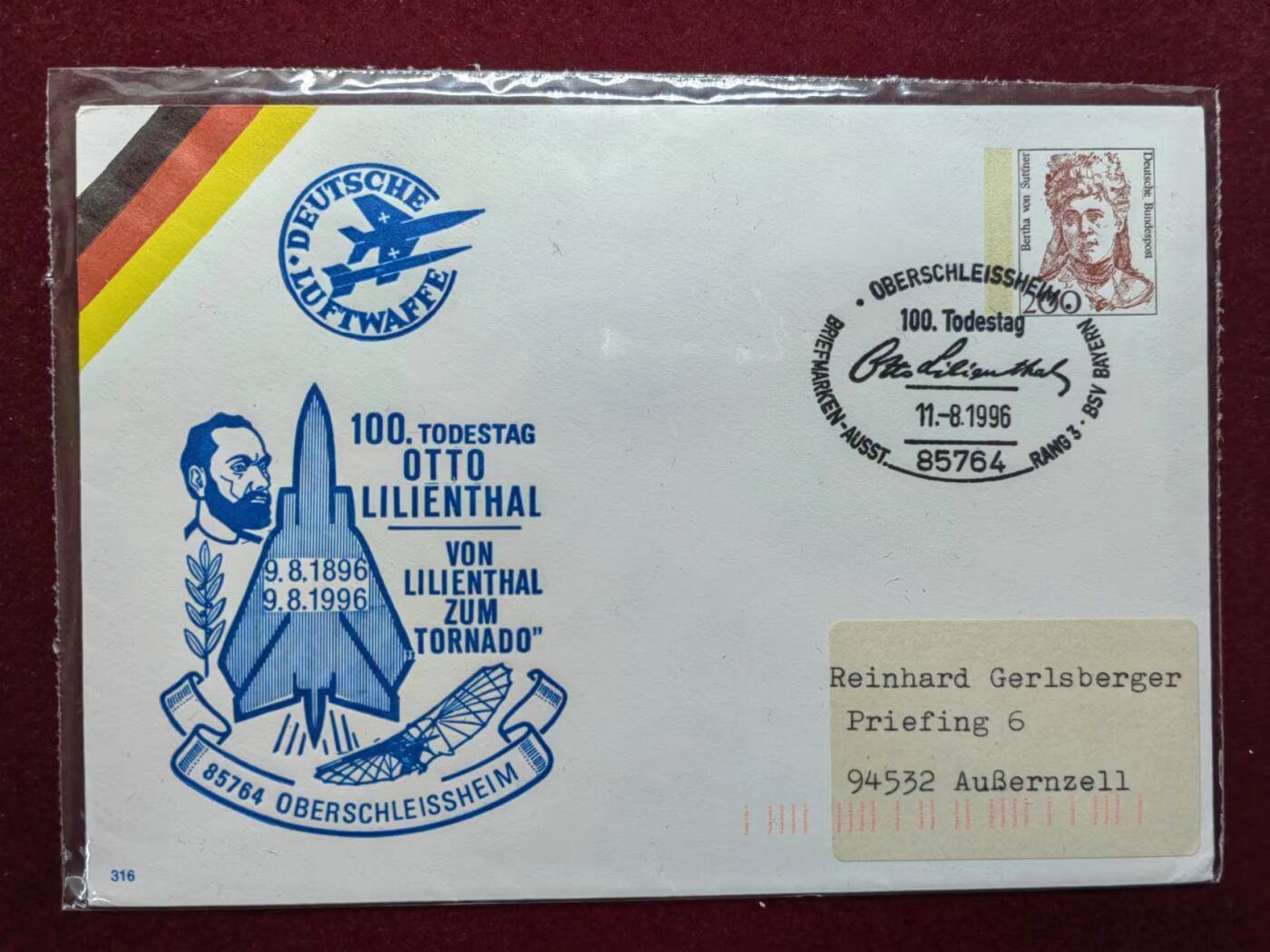 联合阁邮币社™ ——“航空、人物专题专场” 航空先驱-奥伯斯勒100周年纪念