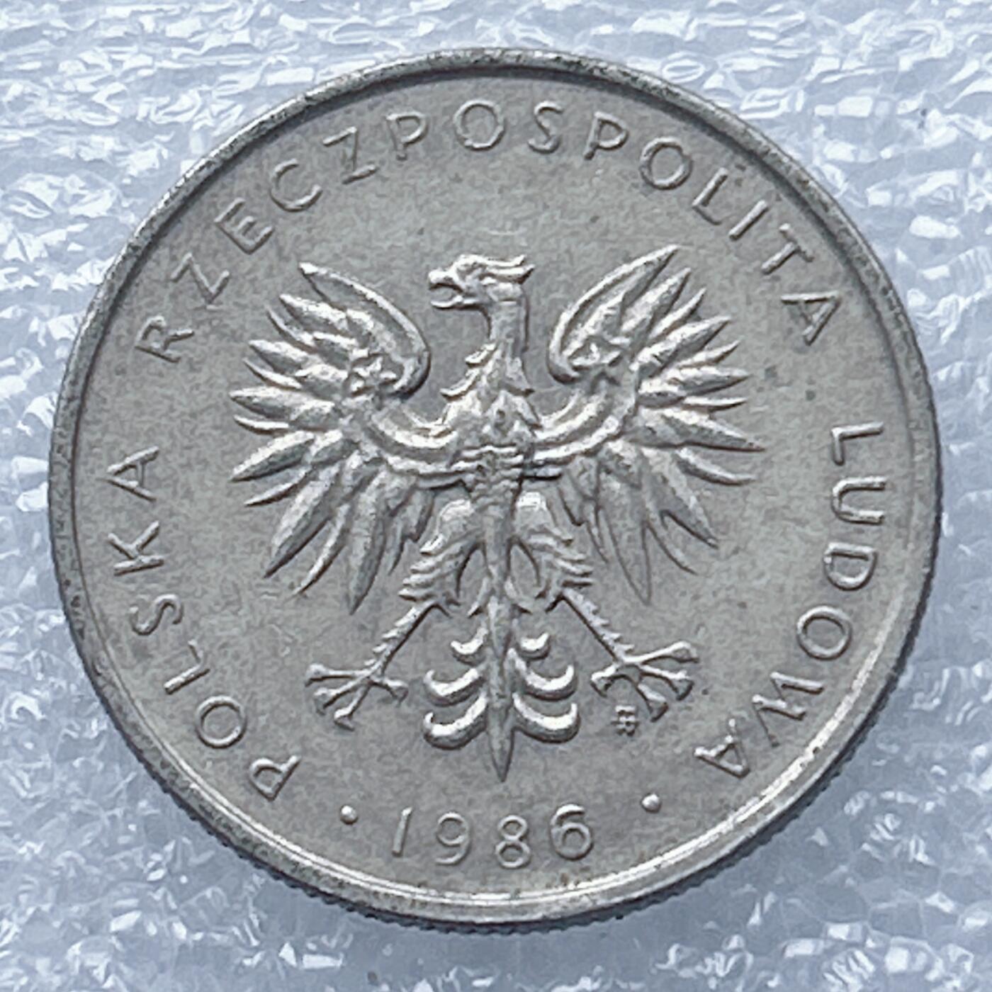 海外回流1元起拍小铺 各国钱币散币场 第13期 波兰1986年10兹罗提