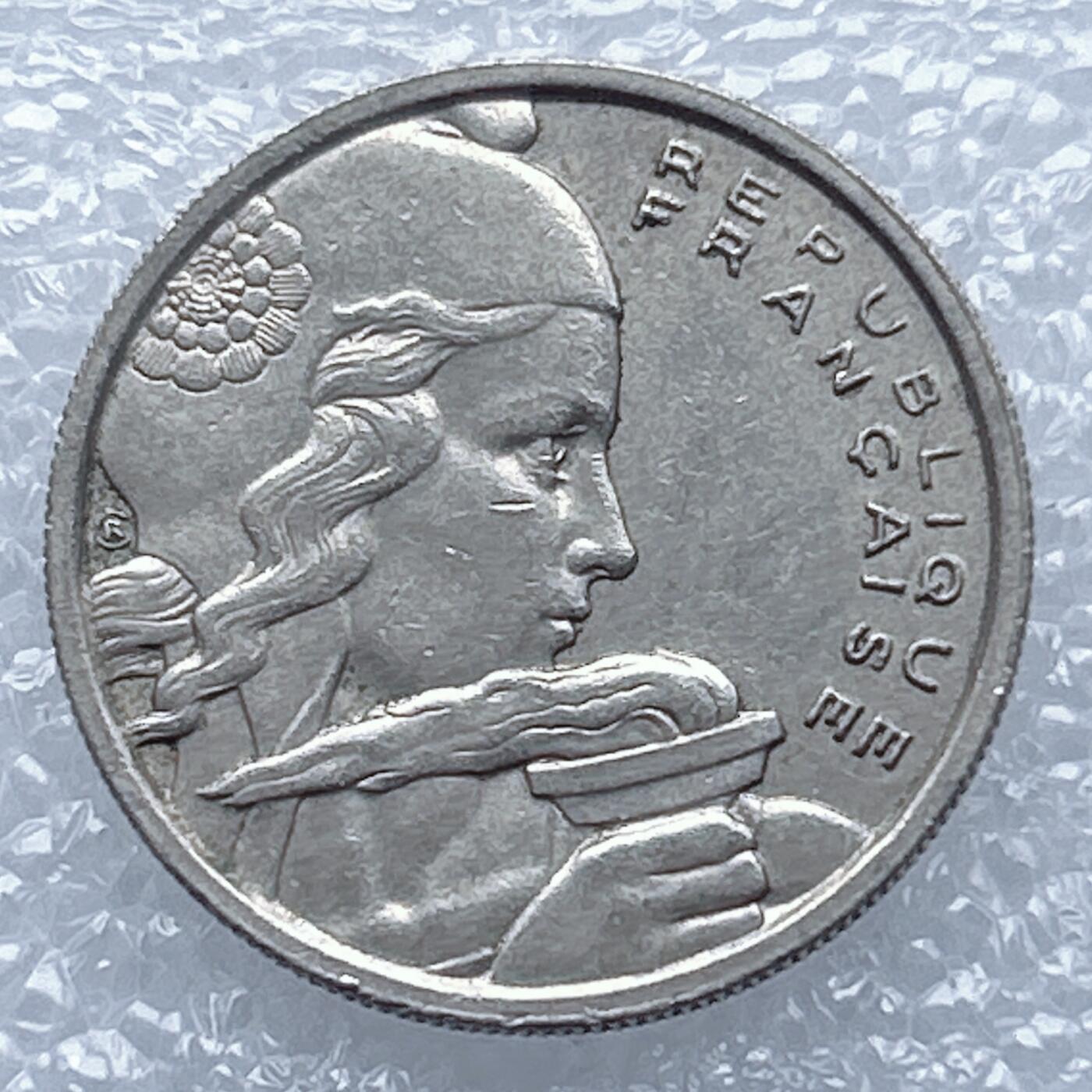 海外回流1元起拍小铺 各国钱币散币场 第13期 法国1955年100法郎 火炬女神