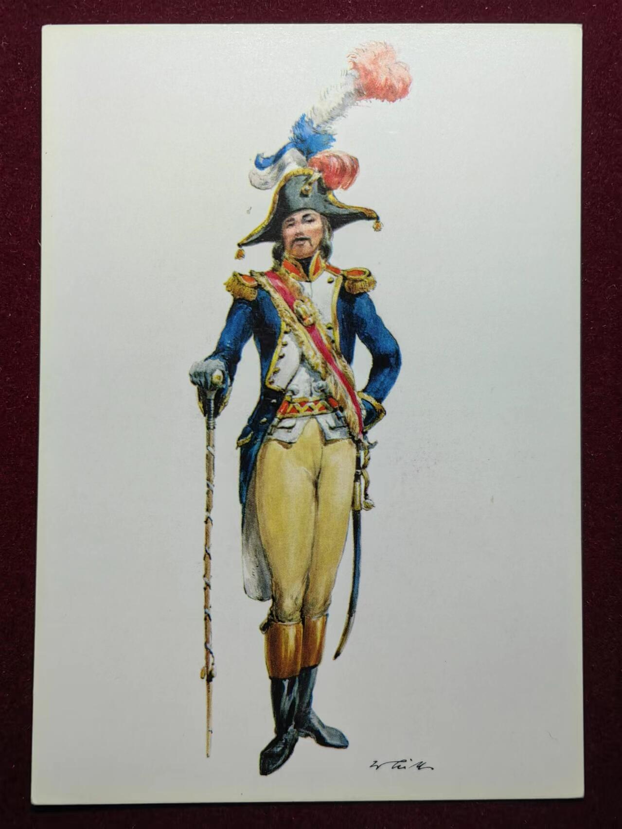 联合阁邮币社™ ——“航空、人物专题专场” 法兰西共和国1793年-线步兵-少校