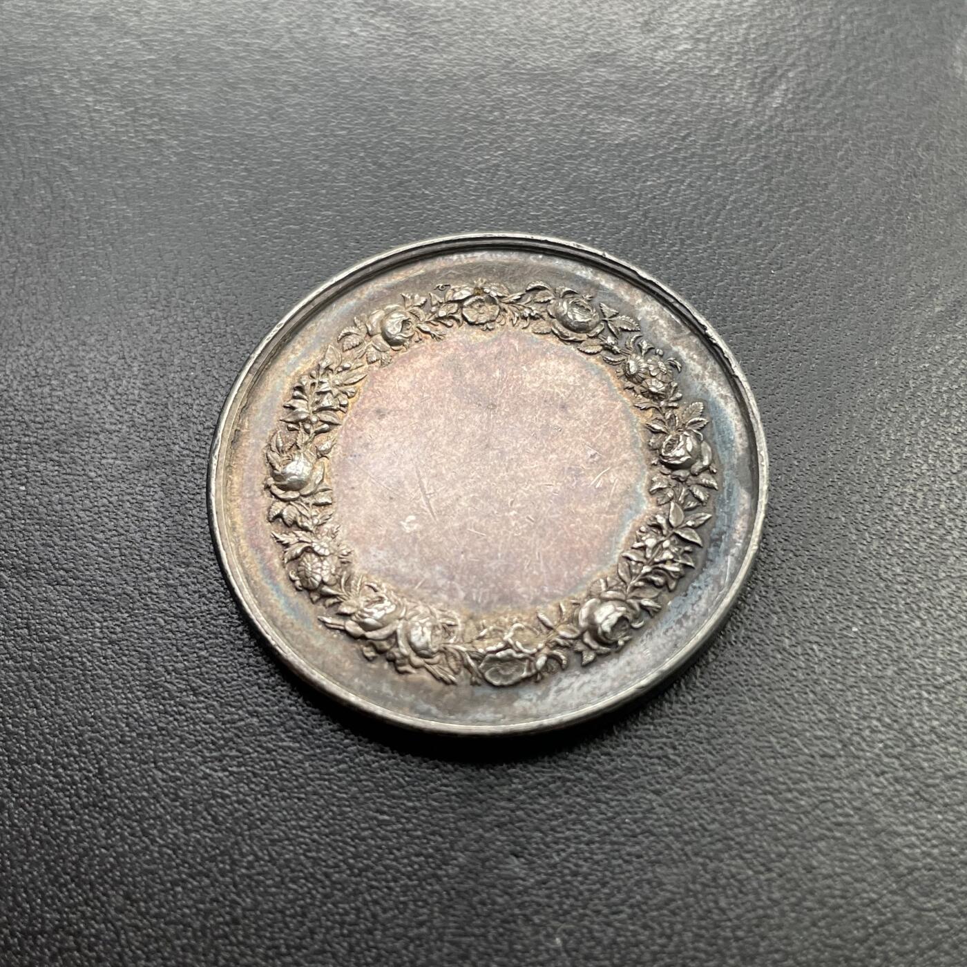 「木头集藏」章牌专场-第43期 法国婚礼银章  直径：34 mm，16.1 g，边铭：蜜蜂 ARGENT （1860-1879年）
