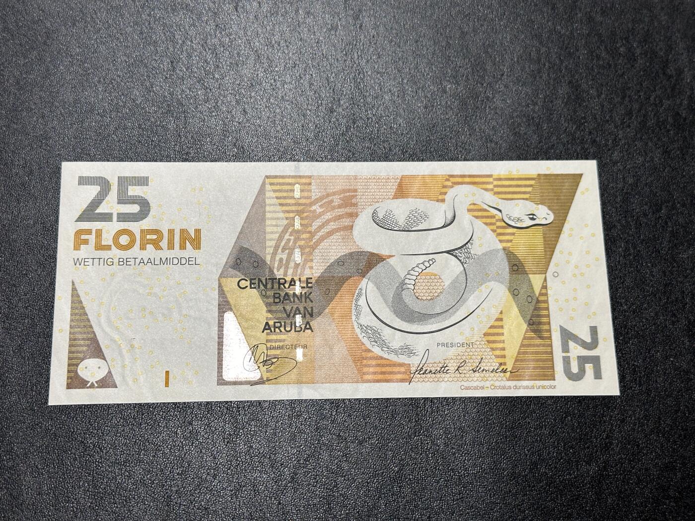 《外钞收藏家》第三百八十五期 2012年阿鲁巴25福林 全新UNC