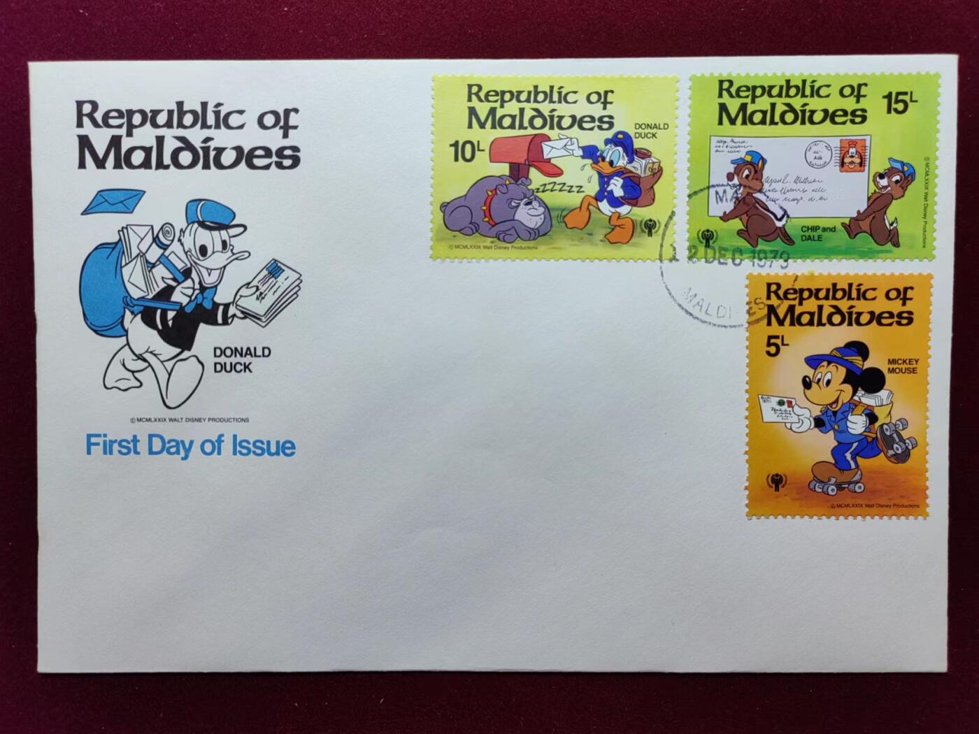 联合阁邮币社™ ——“航空、人物专题专场” 1978年 马尔代夫共和国 唐老鸭