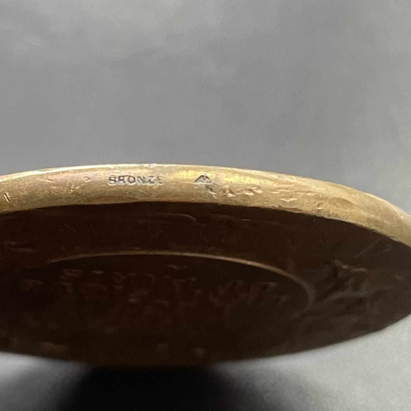 「木头集藏」章牌专场-第43期 Rivet～法国巴黎音乐学院铜奖章  直径：57 mm，76.5 g，边铭：三角厂铭 BRONZE