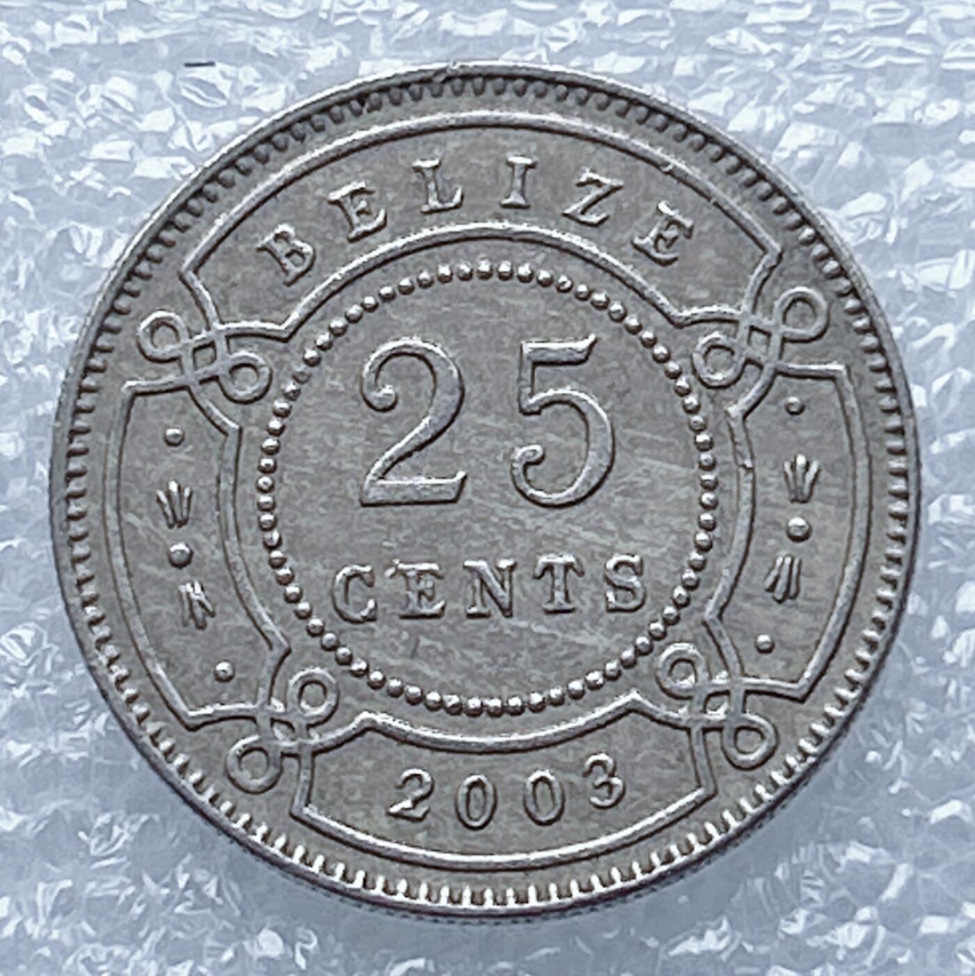 海外回流1元起拍小铺 各国钱币散币场 第13期 伯利兹2003年25分