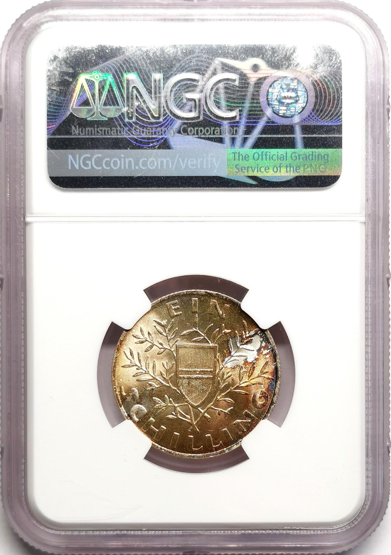 凡希社世界钱币微拍第二百七十五期 1924奥地利共和国先令银币NGC-MS64