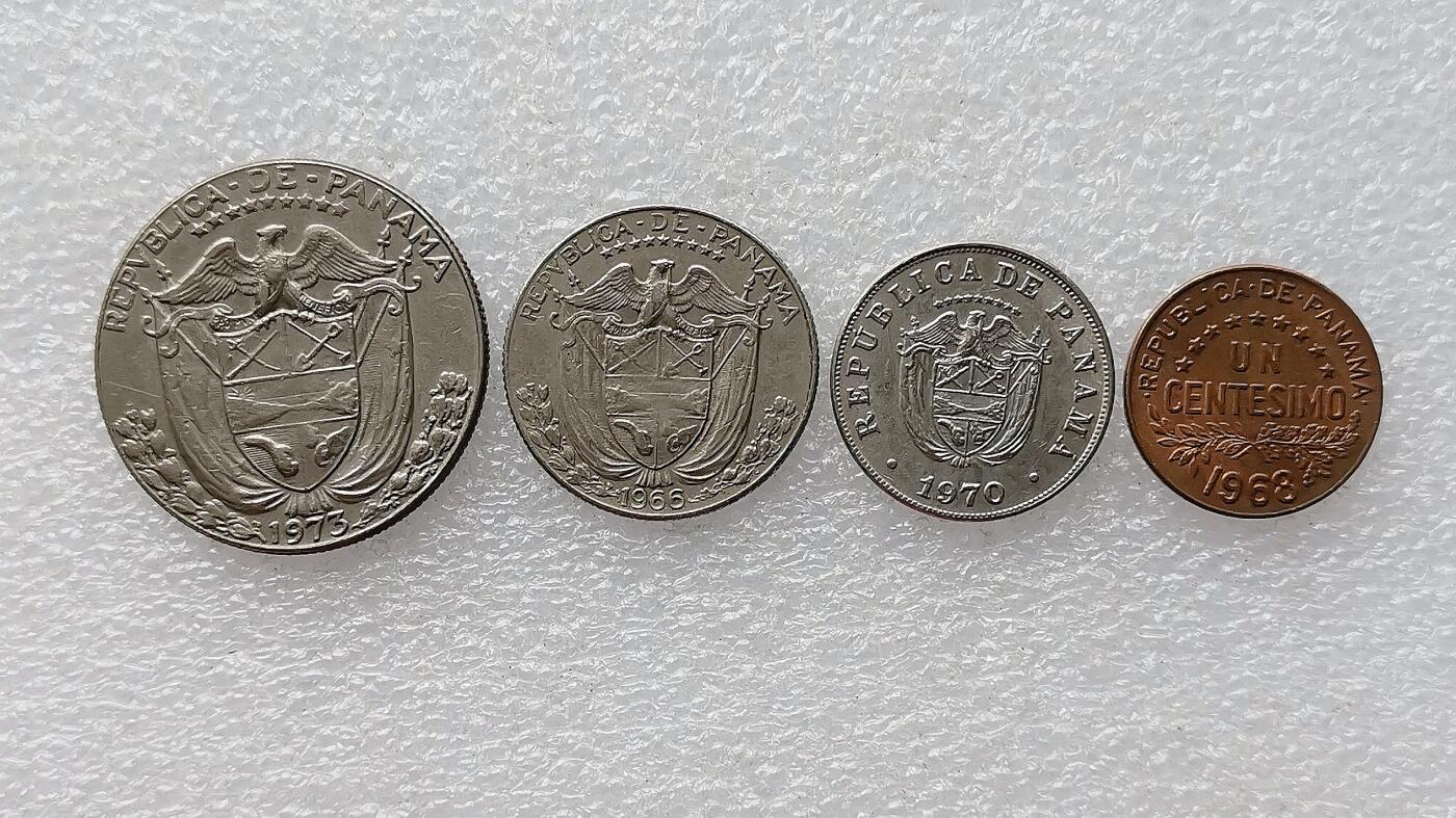 第一海外回流一元起拍收藏 散币专场 第99期 巴拿马硬币4枚