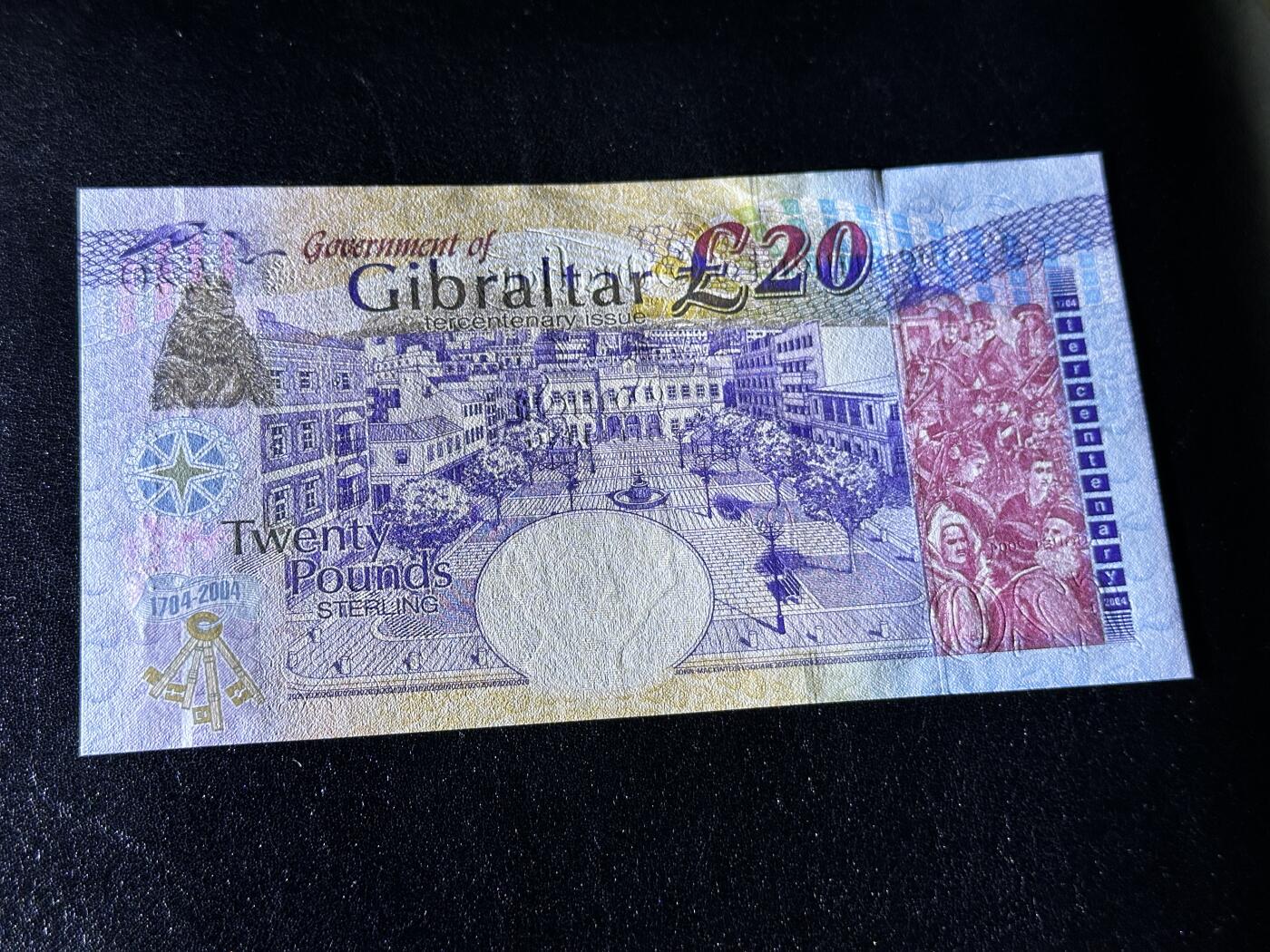 《外钞收藏家》第三百八十五期 2004年直布罗陀20镑 全新UNC