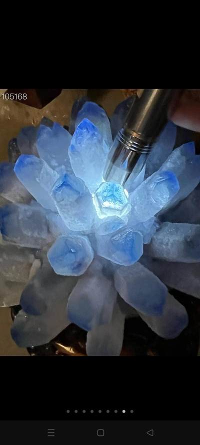 乌拉圭蓝水晶晶簇，蓝水晶象征的刚正不阿，坚韧的意志，寓意事业蒸蒸日上，送礼佳品！ - 乌拉圭蓝水晶晶簇，蓝水晶象征的刚正不阿，坚韧的意志，寓意事业蒸蒸日上，送礼佳品！