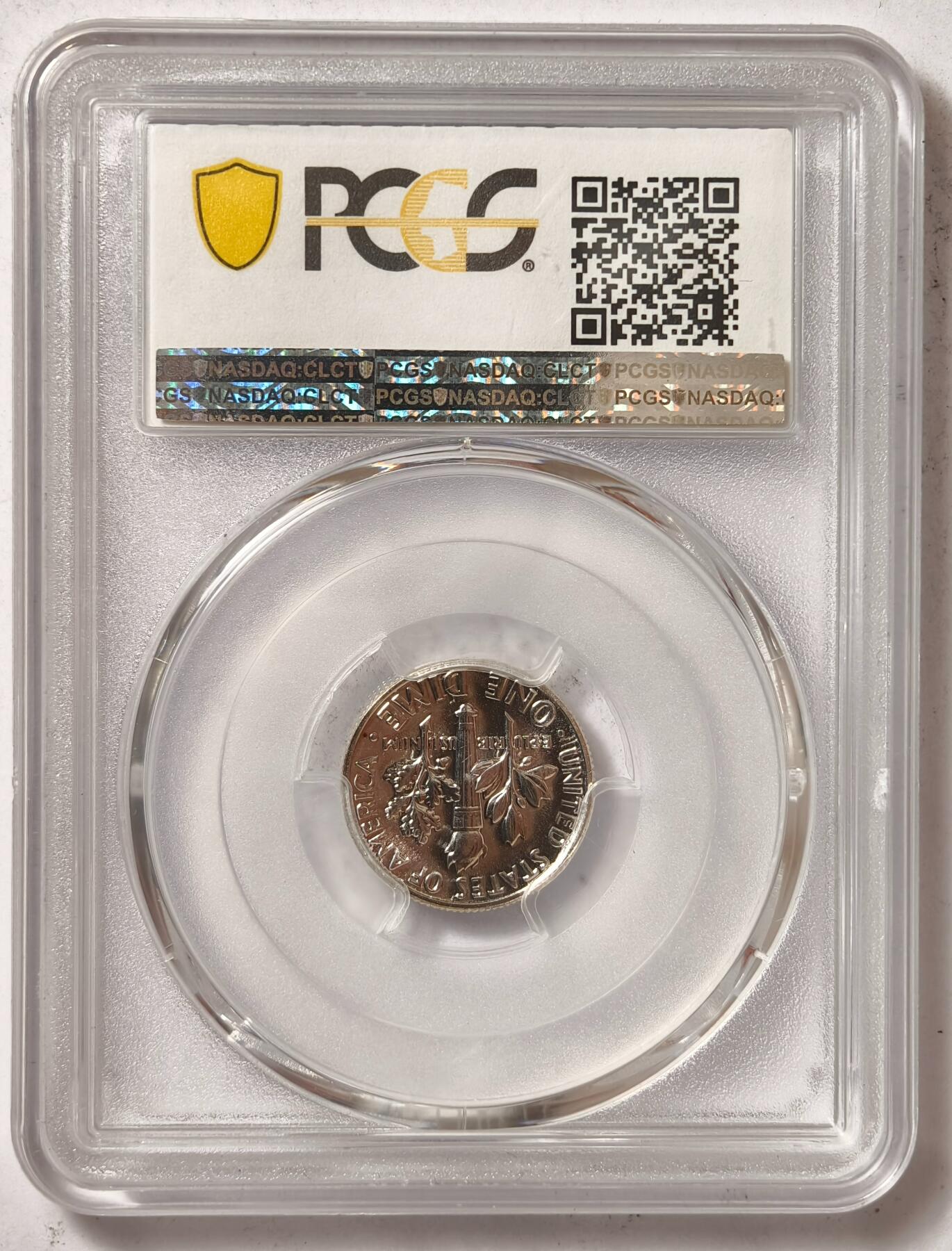紫瑗钱币——第464期 美国 1958年 罗斯福 10美分 银币 PCGS PR68