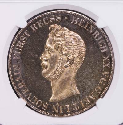 NGC-MS63 1844罗斯一撮毛2泰勒大银币 亚军金色包浆 - NGC-MS63 1844罗斯一撮毛2泰勒大银币 亚军金色包浆
