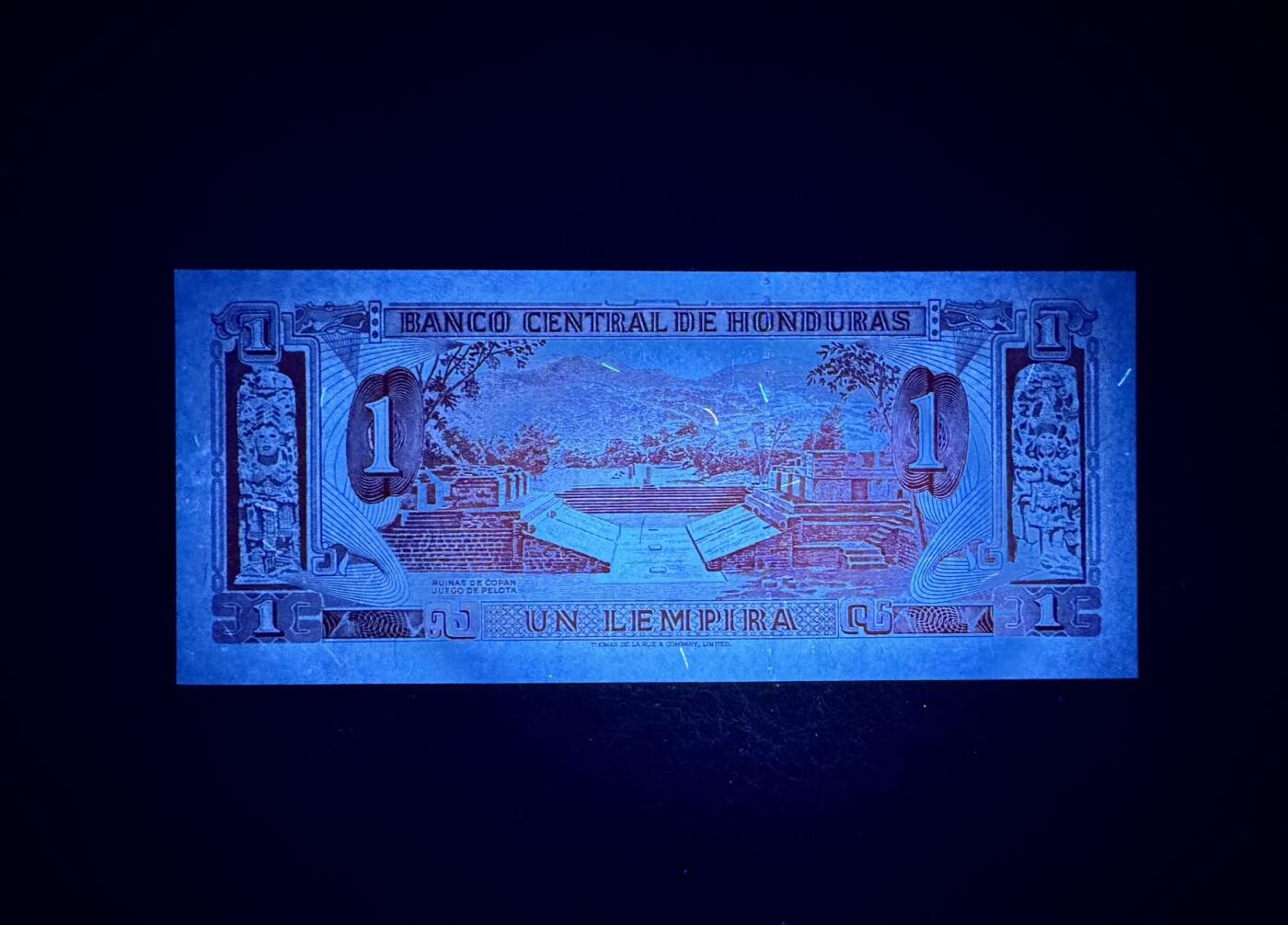 收藏联盟Quantum Auction 第357期拍卖  洪都拉斯1968年1皮伦拉 品相全新UNC 世界文化遗产 科潘古城