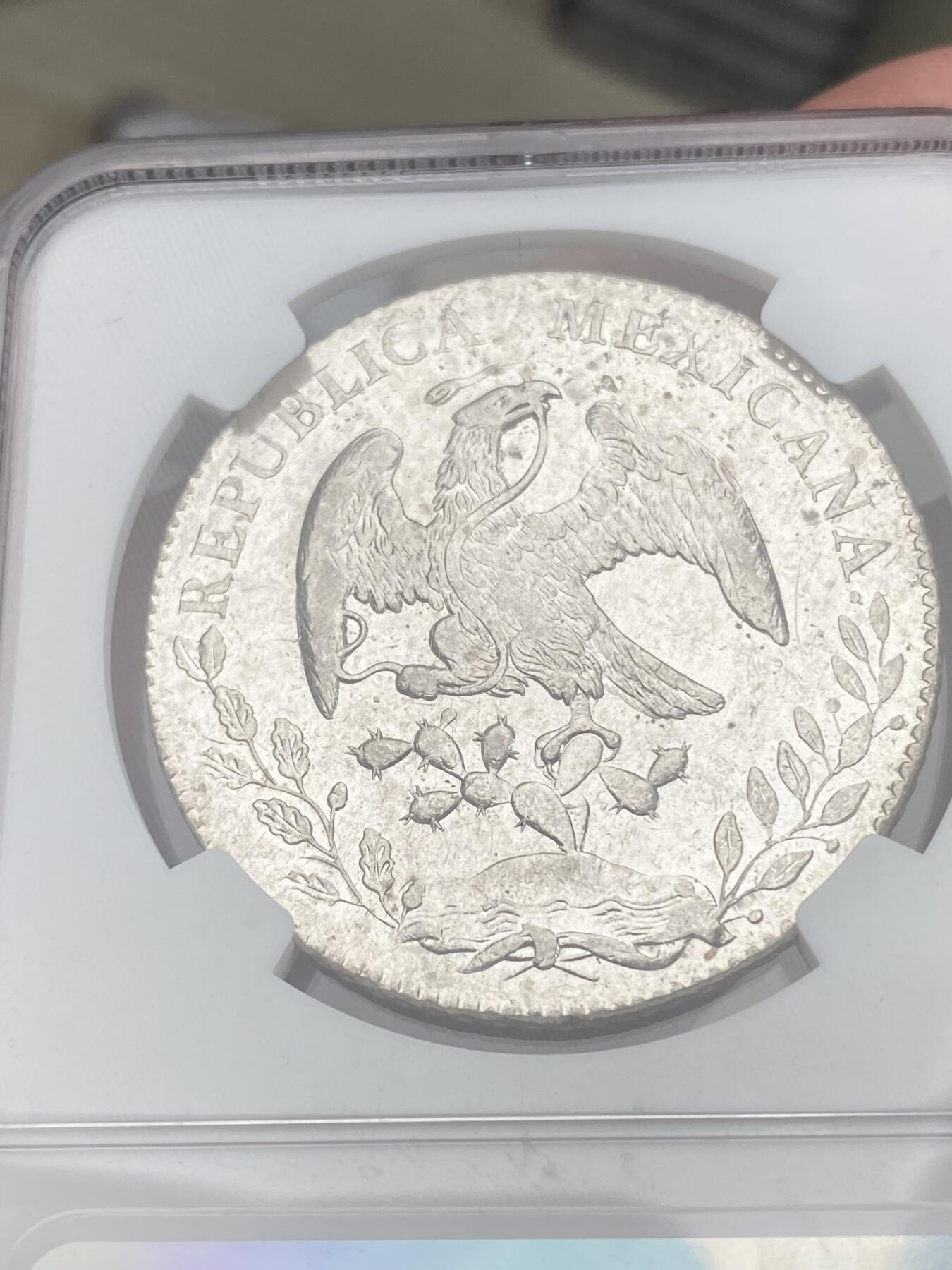 万国钱币拍卖第028期（花前月下●同享良章美币） NGC MS63 1881年墨西哥MO厂8R鹰洋 中后期全毛大厂