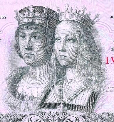 【Blue Auction】✨世界纸币精拍第500期盛典——白金之夜🔥🔥🔥 S-【哥伦布航海资助人 双王时期】西班牙 伊莎贝拉一世&费尔南多1474-1504年4R大银币 NGC55 打制币 图案完整清晰状态佳 极具历史意义 伊莎贝拉一世统一了西班牙 使西班牙成为世界的中心 西班牙的霸权自此而始