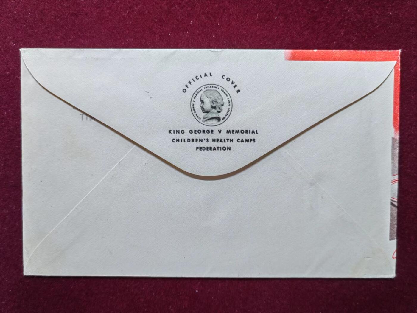 联合阁邮币社™ ——“航空、人物专题专场” 新西兰 1954年 健康营地实寄邮封